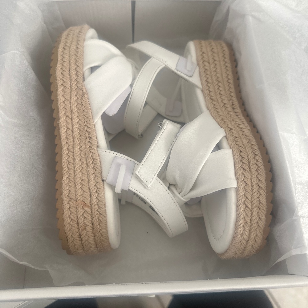 White sandals